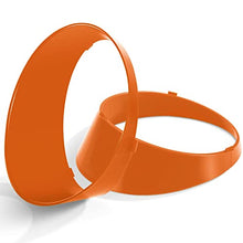 Load image into Gallery viewer, Bonbo Mesh Grille Grill Insert &amp; Headlight Turn Light Cover Trim Exterior Accessories for Jeep Wrangler JL Sport/Sports 2018 2019 2020 2021 2022 (Orange)
