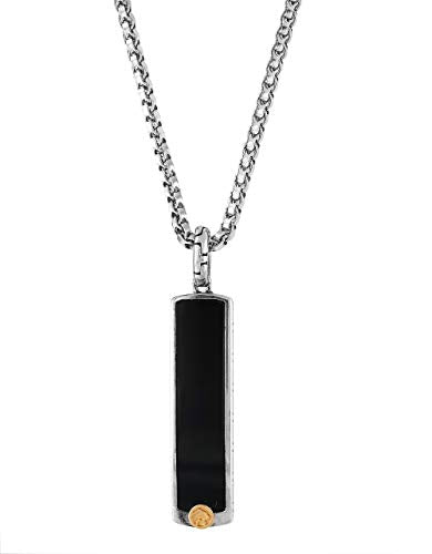 Effy 925 Sterling Silver & 18K Yellow Gold Onyx Pendant, 0.9 TCW IPLMJ760XX