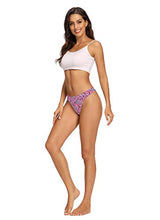 Load image into Gallery viewer, VOENXE Seamless Thongs for Women No Show Thong Underwear Women 5-10 Pack (G-5 Pack Leopard Print, Medium)
