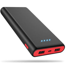 Load image into Gallery viewer, Portable Charger Power Bank 25800mAh, Ultra-High Capacity Fast Phone Charging with Newest Intelligent Controlling IC, 2 USB Ports External Cell Phone Battery Pack for iPhone,Samsung Android,Table etc
