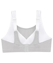 Load image into Gallery viewer, Glamorise Womens Custom Control Wirefree #1166 Sports Bra, White/Gray, 32B US
