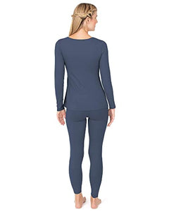 Kindred Bravely Jane Nursing Pajama Set | Nursing Pajamas for Breastfeeding (Slate Blue, Small)