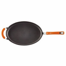 Load image into Gallery viewer, Rachael Ray Hard Anodized Nonstick 5-Quart Oval Saute Pan with Glass Lid, Orange
