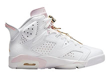 Load image into Gallery viewer, Nike Women's Air Jordan 6 WMNS Gold Hoops, White/Sail/Metallic Gold/Barel, 11.5W
