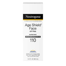 Load image into Gallery viewer, Neutrogena Age Shield Face Lotion Sunscreen with Broad Spectrum SPF 110, Oil-Free &amp; Non-Comedogenic Moisturizing Sunscreen to Prevent Signs of Aging, 3 fl. oz
