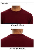 Load image into Gallery viewer, Mens Sweaters Crewneck Classic Sweater Midweight Pullover Clearance Soft Thermal Multi-Color Striped Basic Tops Classic Fall Sweaters for Men Lake Blue
