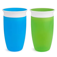 Load image into Gallery viewer, Munchkin Miracle 360 Sippy Cup, Green/Blue, 10 Oz, 2 Count
