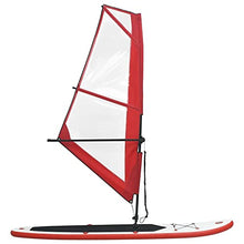 Load image into Gallery viewer, vidaXL Inflatable Stand Up Paddleboard with Sail Set Red Surfboard Fin Paddle
