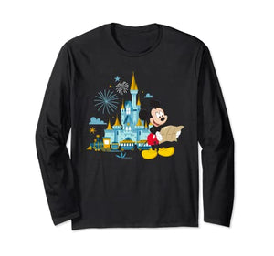 Walt Disney World 50th Anniversary Mickey Magic Castle Long Sleeve T-Shirt