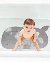 Load image into Gallery viewer, Skip Hop Non-Slip Baby Bath Mat, Moby, Grey, 30x15.5 Inch (Pack of 1)
