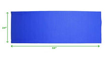 Load image into Gallery viewer, Mind Reader YOGAPVC-BLU All Purpose Extra Thick Yoga Fitness &amp; Exercise Mats with Carrying Strap, High Density Anti-Tear, Blue
