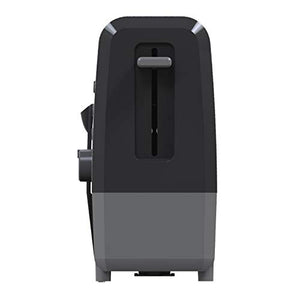 West Bend 77224 QuikServe Slide Through Wide Slot Toaster with Cool Touch Exterior and Removable Crumb Tray, 2-Slice, Black