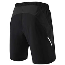 Load image into Gallery viewer, HMIYA Men&#39;s Casual Sports Quick Dry Workout Running or Gym Training Short with Zipper Pockets（White,S）
