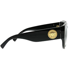 Load image into Gallery viewer, Versace Women's Bold Frame Sunglasses, Black/Grey, One Size
