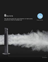 Load image into Gallery viewer, PELONIS Oscillating Tower Fan with Remote Control 40’’ Quiet Stand Up Fan with 3 Speed Settings and 3 Modes 15-Hour Timer LED Display for Bedroom Home Office Use, Black
