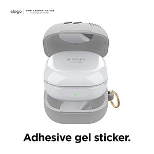 elago GB5 Case Compatible with Samsung Galaxy Buds 2 Case (2021) / Galaxy Buds Pro Case (2021) / Galaxy Buds Live Case (2020), Classic Handheld Game Console Design [US Patent Registered] [Light Grey]
