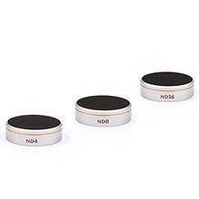 Load image into Gallery viewer, LENSKINS 3 Pack ND4/ND8/ND16 Camera Lens Filter for DJI Phantom 4 Pro/Pro+/Advance, AGC Optics, Weather-Sealed, Multi-Resistant Coated Neutral Density Filter
