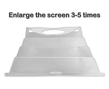 Load image into Gallery viewer, 14 Inch Mobile Phone 3D Screen Magnifier Smartphone Magnifying Glass Enlarger Screen with Foldable Holder Stand for All Smart Phones (White)
