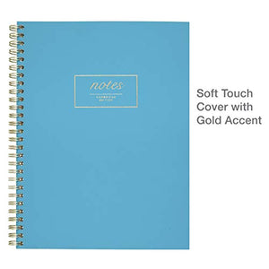 Mead Cambridge Meeting Notebook, Journal, 9-1/2" x 6-5/8 ", Legal Ruled, 80 Twinwire Sheets, Notetaking, Teal (49587)