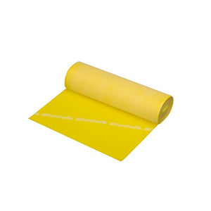 TheraBand Resistance Bands, 6 Yard Roll Professional Latex Elastic Band For Upper Body, Lower Body, & Core Exercise, Physical Therapy, Pilates, Home Workouts, & Rehab, Yellow, Thin, Beginner Level 2