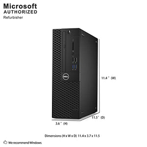 Dell Optiplex 3050 SFF Desktop Computer PC, Intel Quad Core i5-6500 up to 3.6GHz, 16GB DDR4, 256GB SSD, WiFi, DVDRW, 4K Support, DP, HDMI,Windows 10 Pro 64 Bit English/Spanish/French(Renewed)