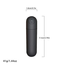 Load image into Gallery viewer, G Spot Bullet Vibrator Nipple Clitorals Stimulator USB Rechargeable for Travel - 10 Modes Portable Waterproof Mini Vaginal Anal Massager Adult Sex Toys for Women(Black)
