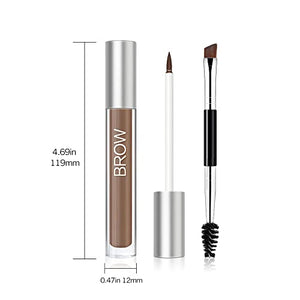 Waterproof Eyebrow Gel for Long Lasting, Highly Tinted Liquid Eye Brow Makeup, Sweatproof, Natural (Brunette)