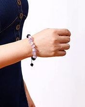 Load image into Gallery viewer, XHUUU Black Obsidian /Drusy Quartz Raw Amethyst Crystal Bracelet for Women Rope Adjustable Energy Healing Crystals Beads for Bracelets
