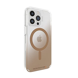 ZAGG Gear4 Milan Snap Case - MagSafe Compatible Clear Case with Beautiful Detailing - for Apple iPhone 13 Pro - Gold,702008221