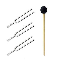 Load image into Gallery viewer, S-Mechanic Tuning Fork, 3 Pack A440Hz Tuning Fork - Standard A 440 Hz Violin Guitar Tuner Musical Instrument with Silicone Hammer
