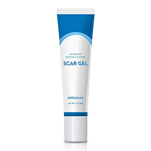 Aroamas Silicone Scar Gel, 30g, Silicone Scar Gel for Surgical Scars, for Face, Scar Gel with Silicone for Keloids, C-Section, Cosmetic Procedures, Burns, Injuries