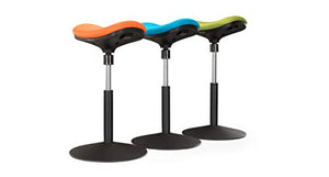 UPLIFT Desk - Crescent Saddle Stool (Orange)