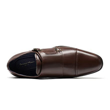 Load image into Gallery viewer, Bruno Marc Men's Dress Loafer Shoes Monk Strap Slip On Loafers Brown Size 10.5 M US Hutchingson_2
