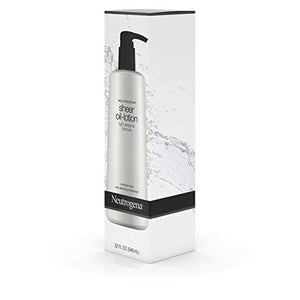 Neutrogena Moisturizing Sheer Body Oil-Lotion, Lightweight & Fast-Absorbing Sesame Oil Formula, 32 fl. oz