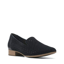Load image into Gallery viewer, Clarks womens Juliet Hayes Loafer Flat, Black Suede, 8 US
