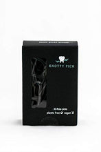 Load image into Gallery viewer, Knotty Floss Bamboo Activated Charcoal with Grapefruit Seed Extract Floss Picks - Eco-friendly, pick is made of natural CORNSTARCH not plastic! Vegan - 3 Pack
