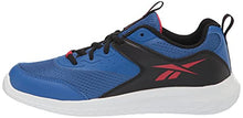 Load image into Gallery viewer, Reebok Boy's Rush Runner 4.0 Running Shoe, Vector Blue/Black/Vector Red, 4.5 Little Kid
