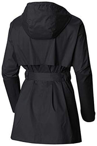 Columbia Women's Pardon My Trench Rain Jacket,Black,Small