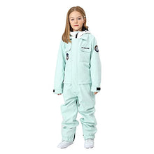 Load image into Gallery viewer, Kids One Piece Snowsuits Girls Ski Suits Overalls Waterproof Insulated Snow Wear Outfits Snowboarding Jackets
