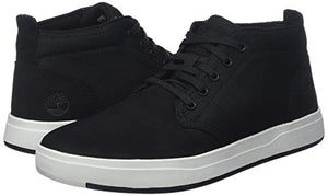 Timberland New Men's Davis Square Chukka Boot Black Nubuck/Fabric 8.5