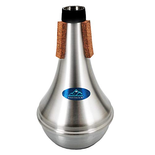 Eastrock Trumpet Straight Mute Silencer Lightweight with Rubber Cork for Jazz,Classic,Beginners and Students