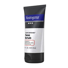 Load image into Gallery viewer, Neutrogena Men Exfoliating Razor Defense Daily Shave Face Scrub, Conditioning Facial Cleanser for Smoother Skin &amp; Less Razor Irritation, Dye-Free, 4.2 fl. oz (Pack of 3)
