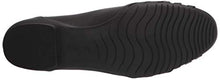 Load image into Gallery viewer, Clarks Women's Sara Clover Ballet Flat, Black Leather, 7.5

