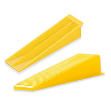Load image into Gallery viewer, Reusable Leveling Wedges,Reusable Tile Leveling System Wedges for 1/8" Spacers,1/16" Spacers,1/32" Spacersand Tile Leveling System Kit,for Tile Leveler Installation (500Pcs, Yellow)
