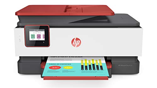 HP OfficeJet Pro 8035 All-in-One Wireless Printer - Includes 8 Months of Ink, HP Instant Ink, Works with Alexa - Coral (4KJ65A)