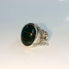 Load image into Gallery viewer, Blood Stone Solid 925 Sterling Silver Ring/Natural Bloodstone Gemstone Ring/Gorgeous Blood Stone Silver Ring, Handmade Jewelry, Women&#39;s Ring, Womens Bloodstone Ring, Valentine Day Gift Ring

