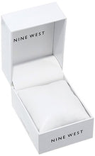 Load image into Gallery viewer, Nine West Women's NW/1856NTNT Gold-Tone and Tan Textured Strap Watch
