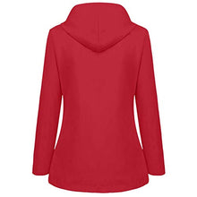 Load image into Gallery viewer, Womens Winter Coats Solid Plush Thickening Jacket Outdoor Raincoats Waterproof Lightweight Hooded Rain Jacket(#04,4X-Large)
