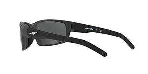 ARNETTE AN4202 Fastball Rectangular Sunglasses, Fuzzy Grey/Grey, 62 mm