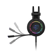 Load image into Gallery viewer, Ajazz DHG160 Gaming Headset PS4 Headset with 7.1 Surround Sound, DOUYU Gaming Headset w/Noise Canceling Microphone, RGB Light, Compatible with PS4/Switch/PC/PS3/Mac/Laptop, Black
